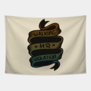 walking hr violation // retro Tapestry