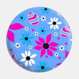 HAPPY  Easter Eggs Pattern Pin