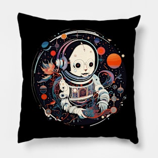 Cosmos Universal Space Traveler Dead Skeleton Pillow