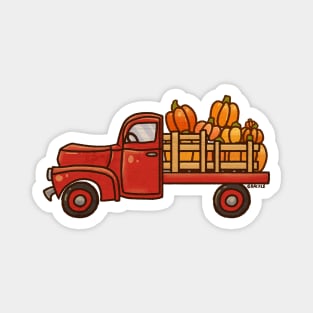 Pickup A Pumpkin! (Red Version) Magnet