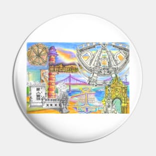 Lisbon sketches Pin