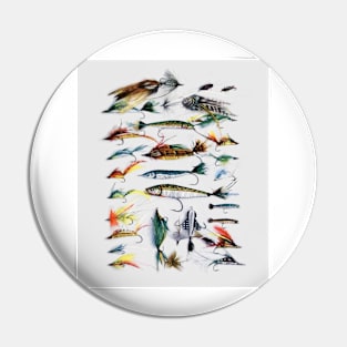 Flies And Lures Pin