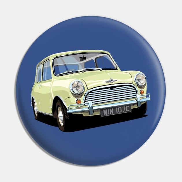 classic mini cooper in primrose Pin by candcretro