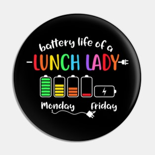 Battery  Of A School Lunch  Cafeteria Worker Pin