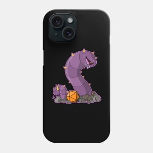 Rollplay Guild: Chibi Creature (Purple Worm) Phone Case