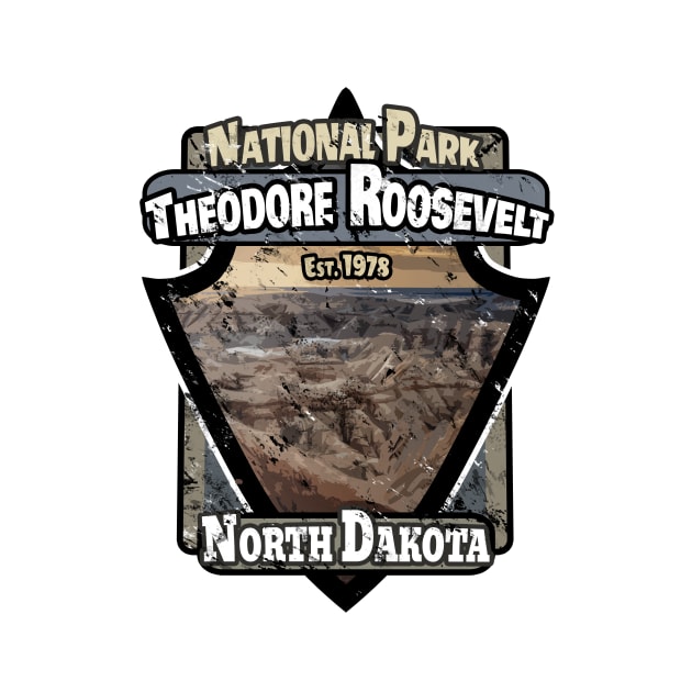 Theodore Roosevelt - National Park USA - North Dakota by Area31Studios