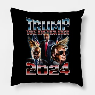 Trump - 2024 Take America Back! Vintage Pillow