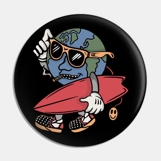 World surf Pin by gggraphicdesignnn