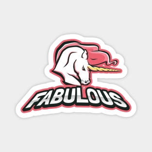 Fabulous Pink Unicorn Magnet