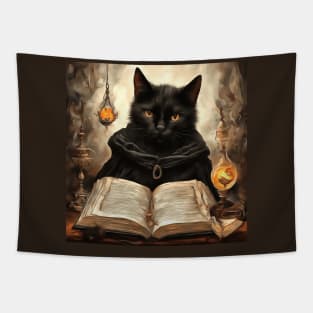 The Curious Black Cat Book of Magic Tapestry