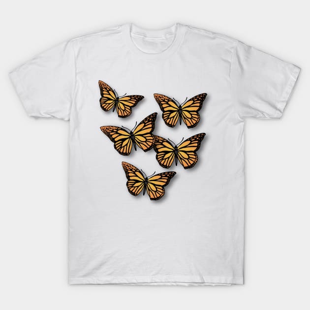 3D Butterflies - Butterflies - T-Shirt