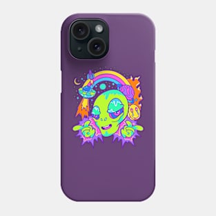 Alien Galaxy Trippy Psychedelic Phone Case