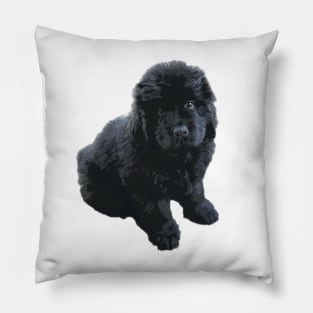 Newfoundland Puppy Dog Pillow