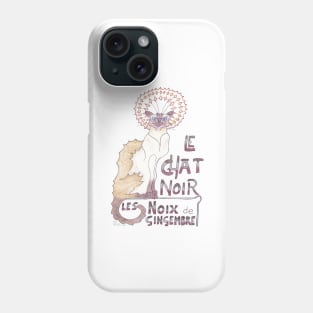 Cafe Au Lait Le Chat Noir Phone Case