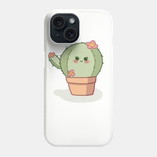 Sweet cactus says hello Phone Case
