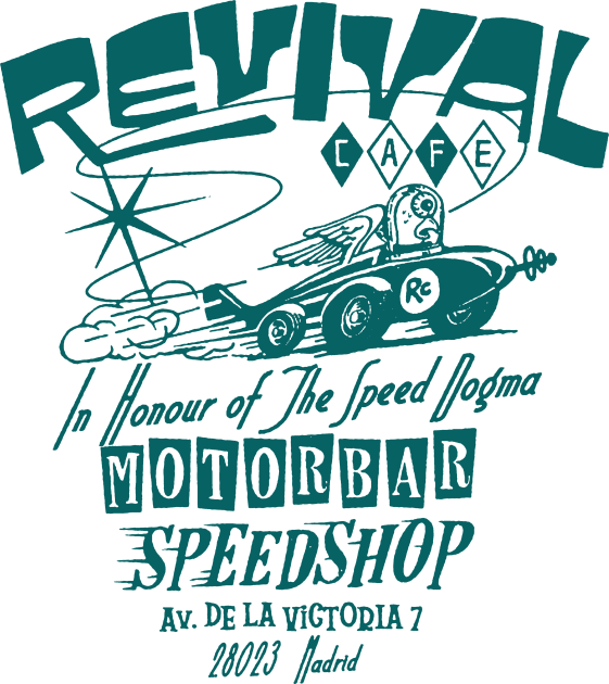 Revival Café Kids T-Shirt by MindsparkCreative