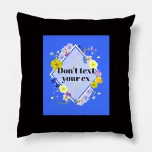 Don’t text your ex funny Pillow