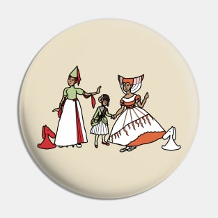 Alice in the Queens' Garden Pin