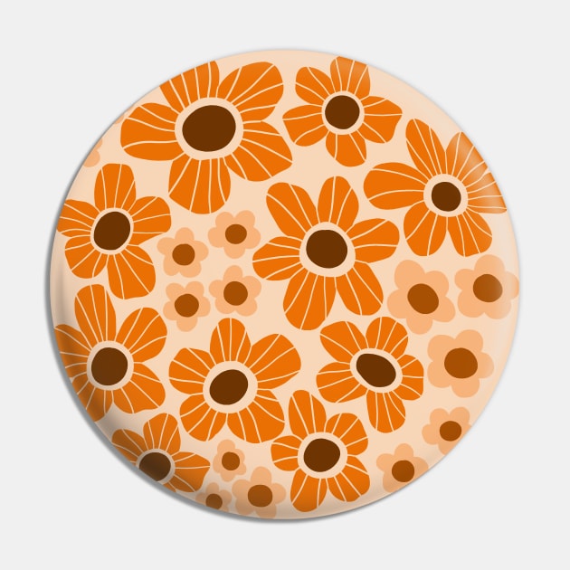Orange flower power Pin by Natalisa