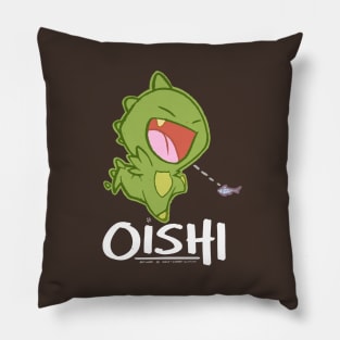 Oishi (white text) Pillow