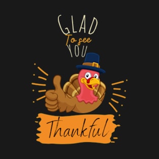 Thanksgiving day thankful Turkey T-Shirt