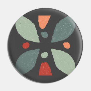 Terracotta Abstract Pin