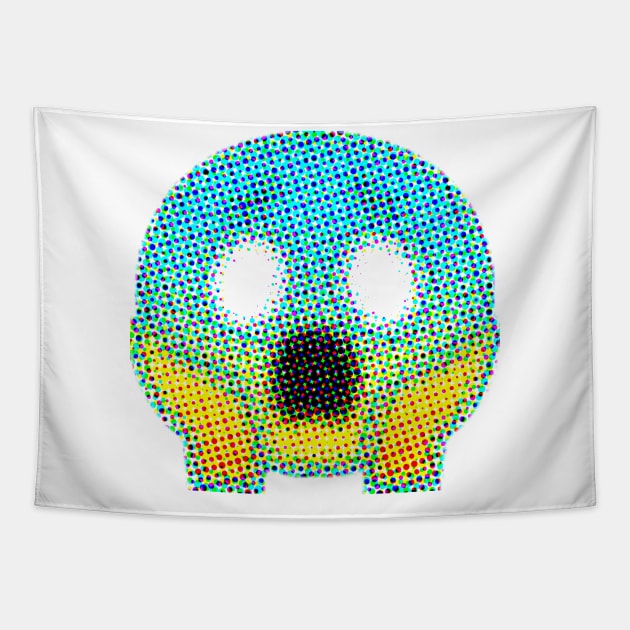 Emoji: Scream (Face Screaming in Fear) Tapestry by Sinnfrey