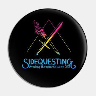 Pan Sidequesting Logo Pin