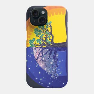 Day and night tree of life Phone Case