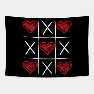 Tic Tac Toe Valentine Day Tapestry