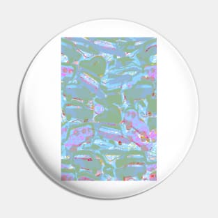 Turquoise Abstract Car Pattern Pin