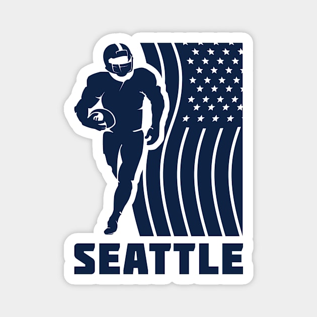 Seattle Football Team Color Magnet by Toogoo