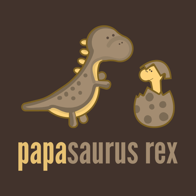 Papasaurus Rex T-Shirt Dinosaur Family Shirts by DoggyStyles