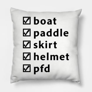 Whitewater Kayaking Boat PFD Skirt Helmet Paddle Pillow