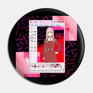 Zero Two Darling in The Franxx Aesthetic Pin