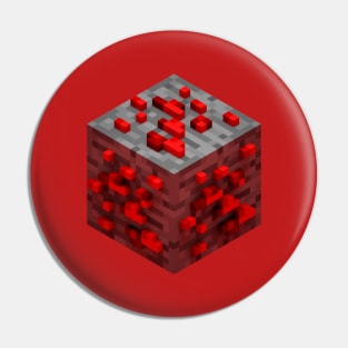 Block Redstone Ore 3D Pin