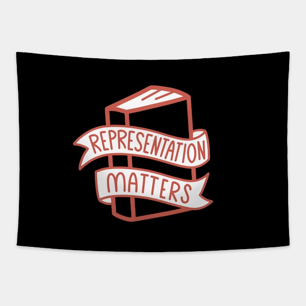 Book Quote Representation Matters Tapestry by KitCronk