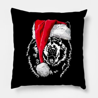 Alaskan Malamute Santa Christmas dog mom Pillow