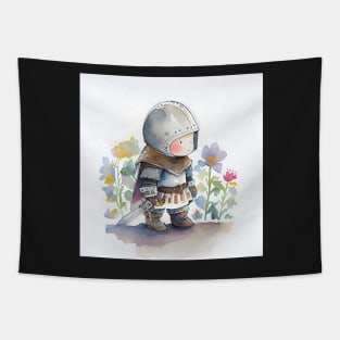 Cute Watercolor Warrior Tapestry