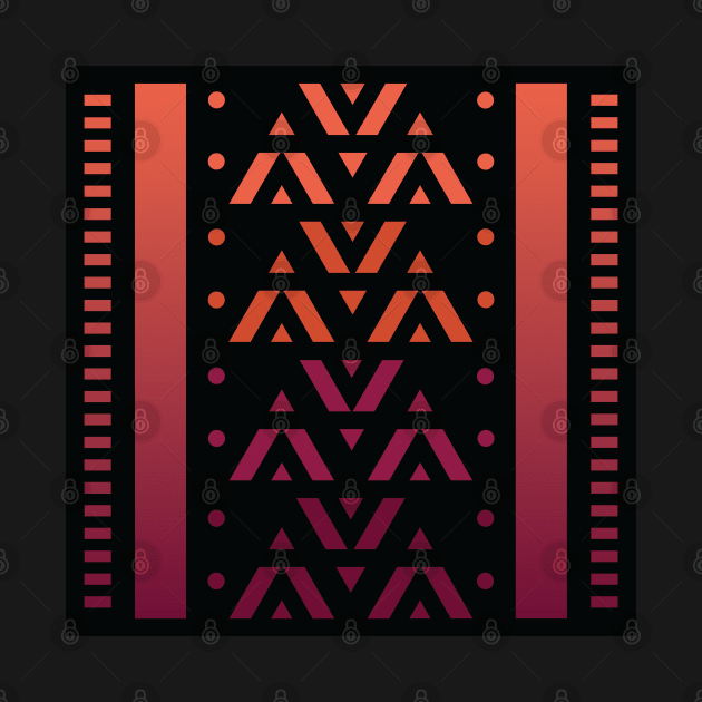 “Dimensional Awakening (1)” - V.3 Orange/Red - (Geometric Art) (Dimensions) - Doc Labs by Doc Labs