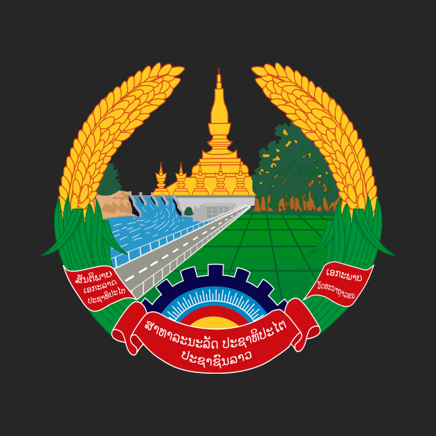 Emblem of Laos by Flags of the World