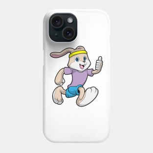 Rabbit at Jogging with Headband Phone Case