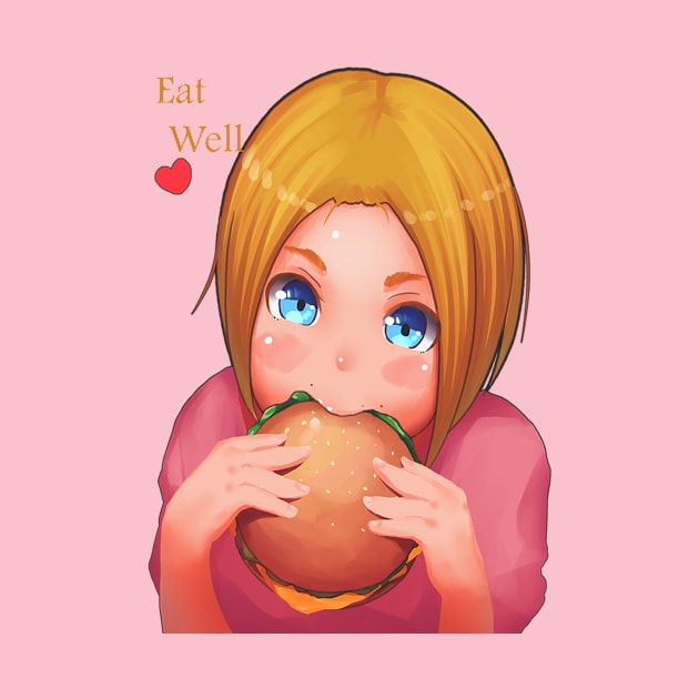 Eat well T-shirt by OtakuAmazing