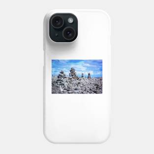 Stone cairns, Aran Islands, Co. Galway, Ireland Phone Case