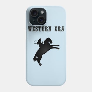 Western Era -  Cowboy on Horseback 9 Phone Case