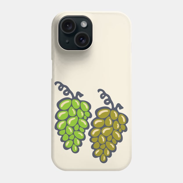 JUICY GRAPES Big Grape Bunches Summer Wine Fruit Green Olive - UnBlink Studio by Jackie Tahara Phone Case by UnBlink Studio by Jackie Tahara