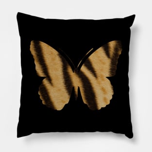 Orange and Black Tiger Butterfly Art Pillow