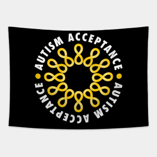 Autism Acceptance Flower Tapestry