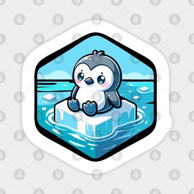 Melting Penguin Magnet by TurnEffect