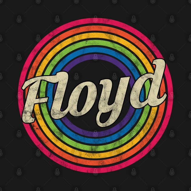 Floyd - Retro Rainbow Faded-Style by MaydenArt